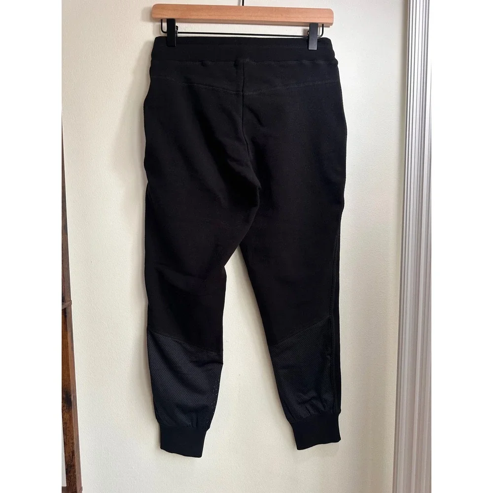 ALALA Black Mesh Detail Jogger Sweatpants Athletic Athleisure Women's XS - Picture 4 of 5